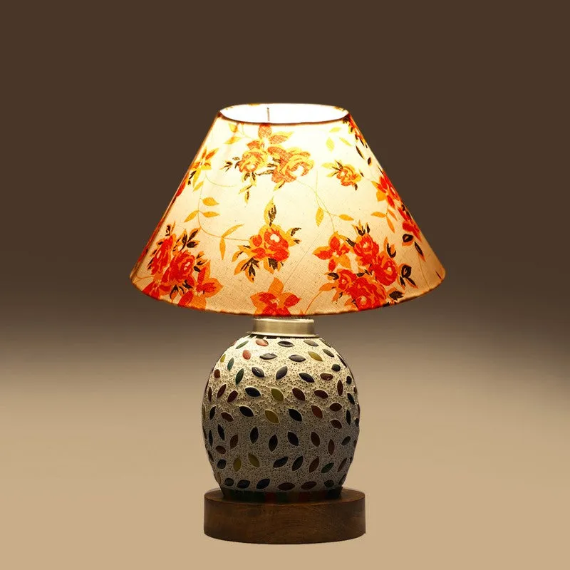 Elyra Fleur Cone Wooden Table Lamp - Multicolor media 7