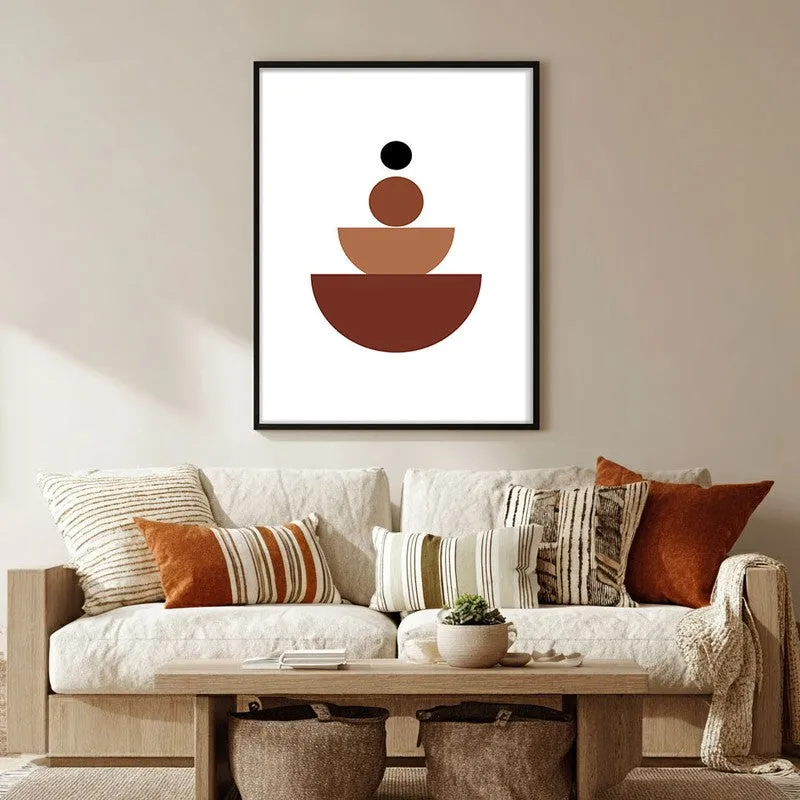Vertical Calm Canvas Wall Painting With Black Frame media 3