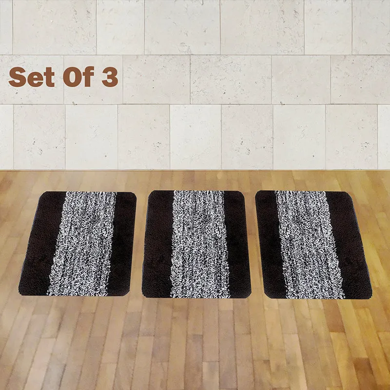 Marvis Anti Skid Bath Mat (Black) - Set Of Three media 1