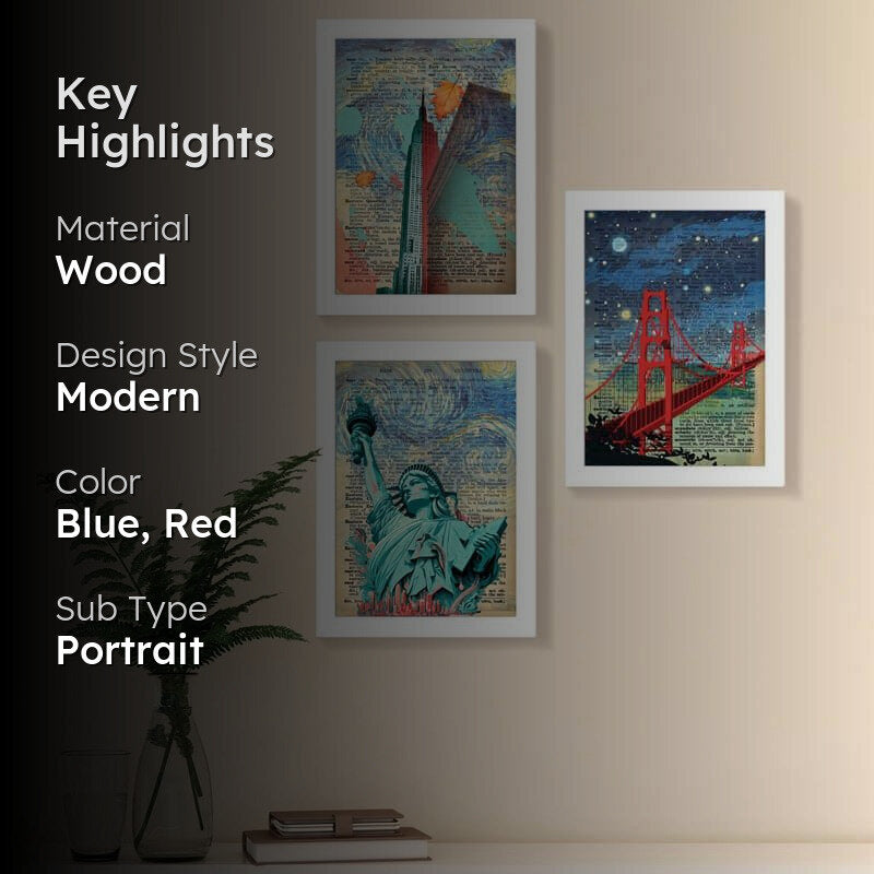 NYC Charm Wall Art - Set Of Three media 2