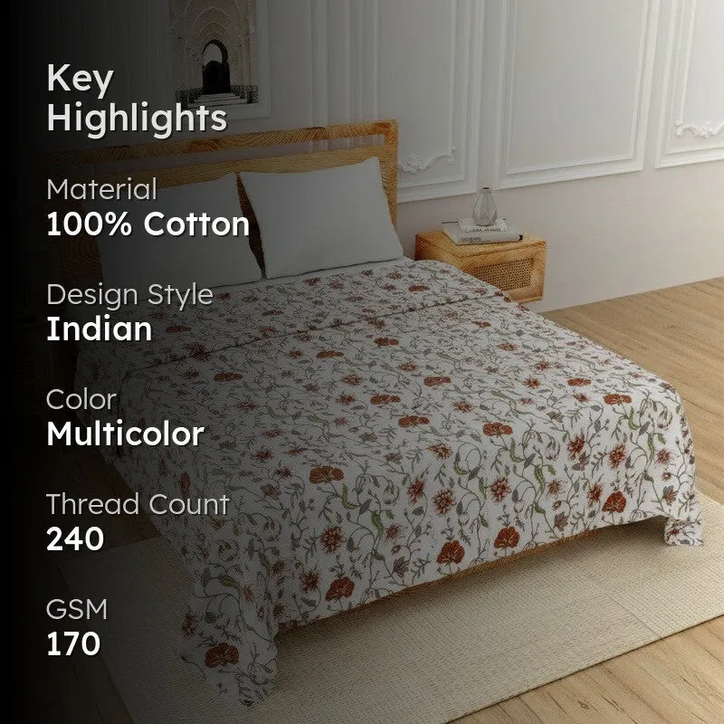 Bloomveil Cotton Dohar - 240 TC media 2