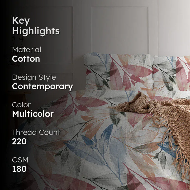 Cassia Floral Cotton Comforter (Multicolor) - 180 GSM media 2