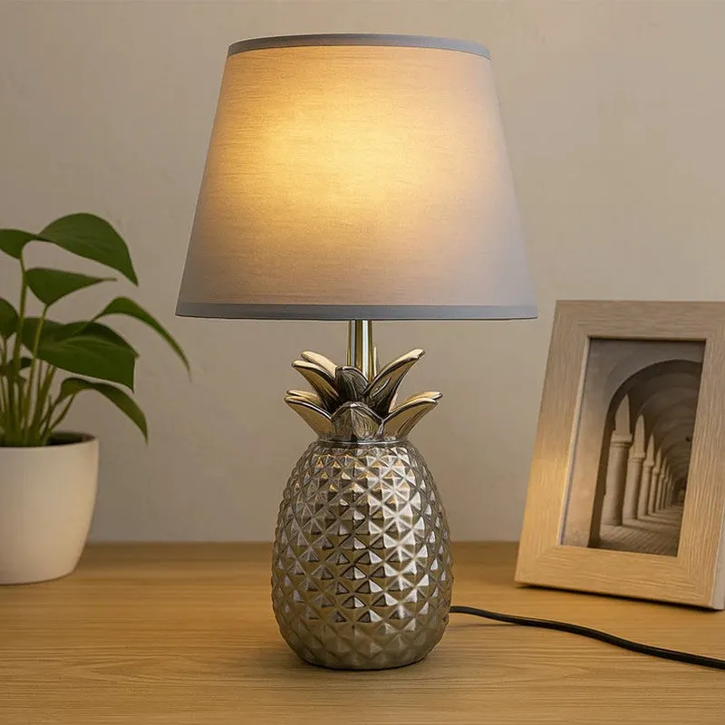 Bronzelle Metal Table Lamp - Grey media 1