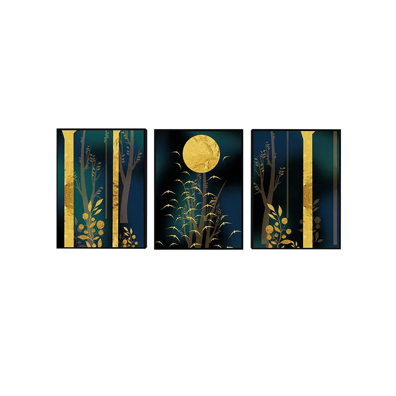 Moonlit Mist Wall Painting - Set Of Three media 3