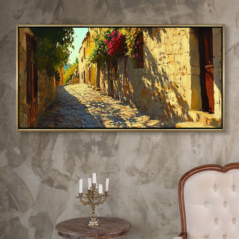 Enclave Canvas Wall Painting With Frame