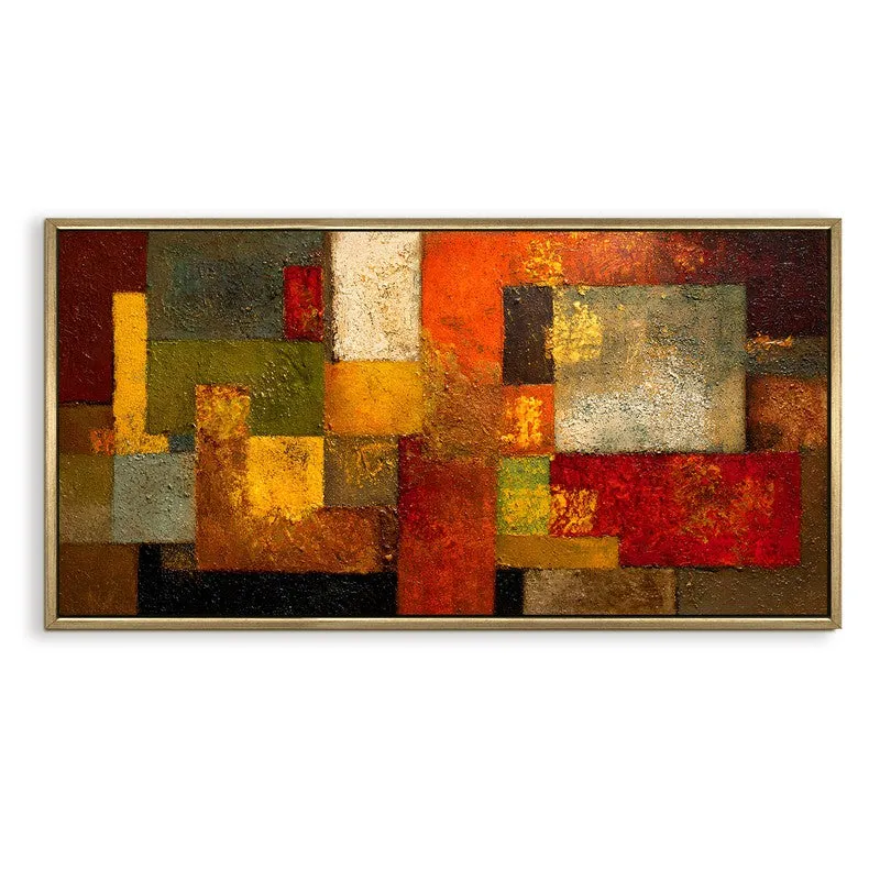Saffron Squares Canvas Wall Art media 3