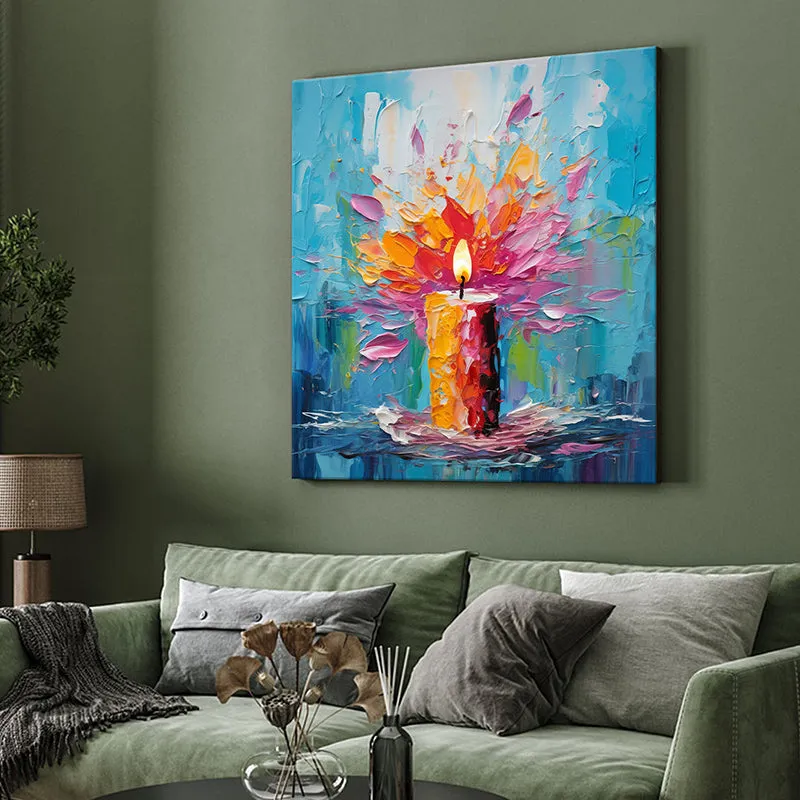 Candle Abstract Wall painting media 4