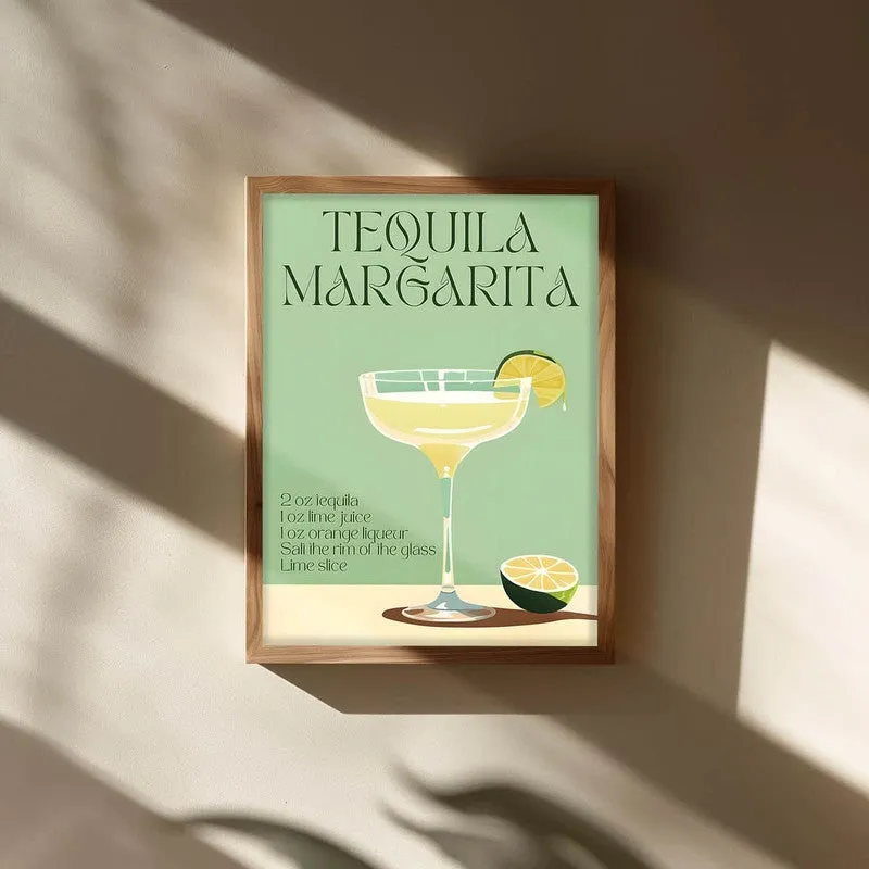 Tequila Margarita Archival Canvas Wall Art - Brown media 3
