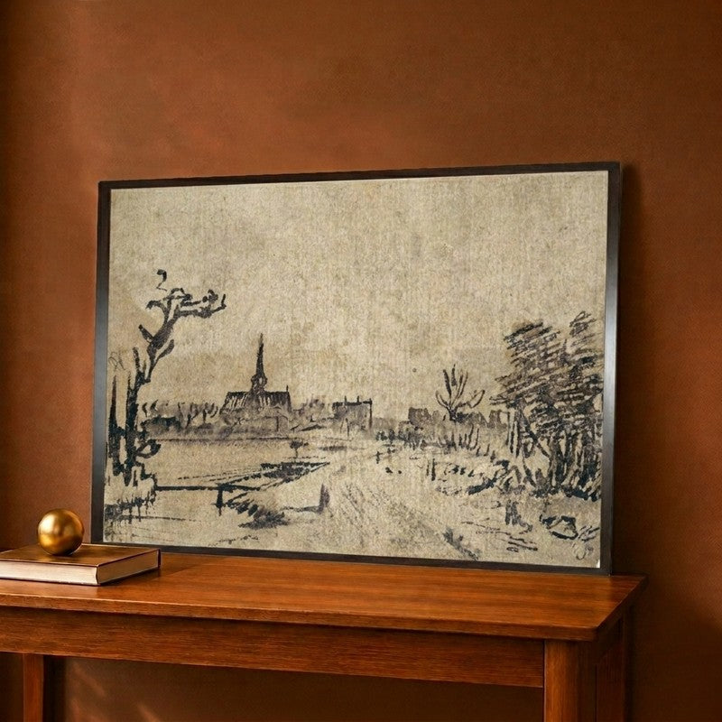 The Village of Amstelveen in the Background C.1654-55 Canvas Wall Painting - 18 x 12 Inches