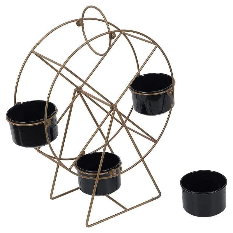 Wheel Fun Planter - Black - 5