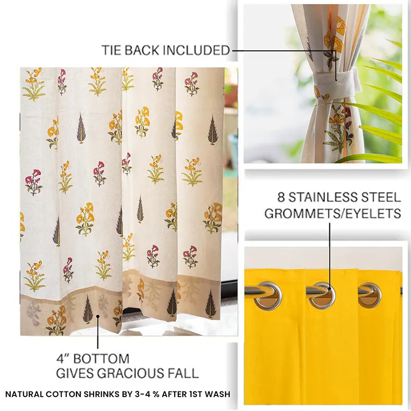 Urban Space High Garden & Aura Curtain (Yellow) - Set Of Four media 4