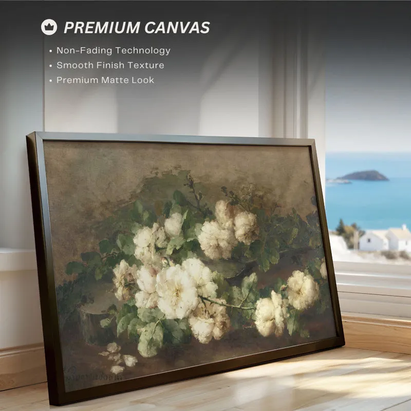 Ephemeral Petals Wood Wall Art With Frame - Black media 4