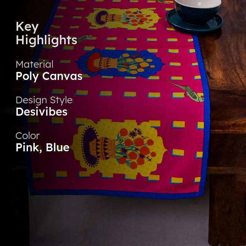 Jharokha Delight Poly Canvas Table Runner media 2