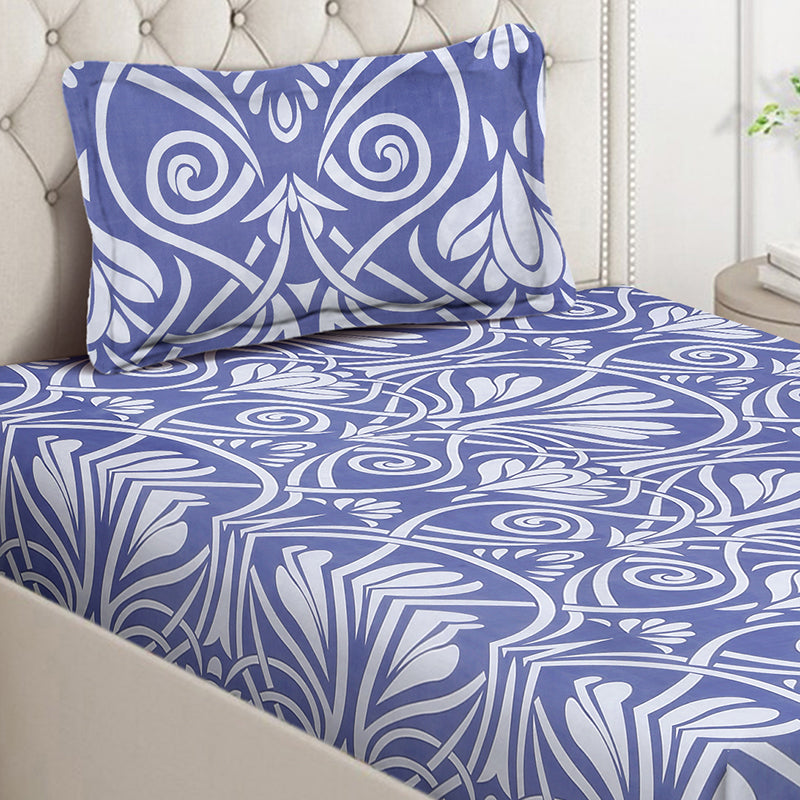 Geo Petals Floral Bedsheet - 130 GSM media 4