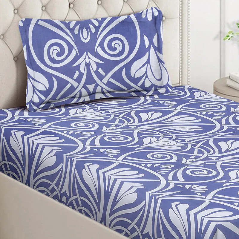 Geo Petals Floral Bedsheet - 130 GSM media 4