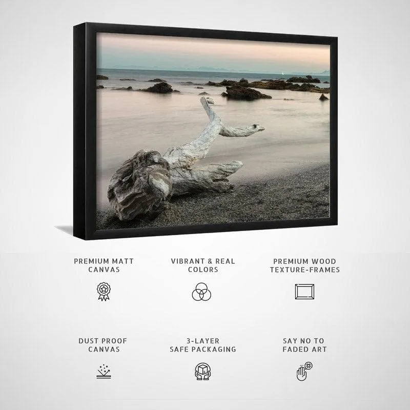 Treefish Carcass Canvas Wall Painting - Black Frame media 5
