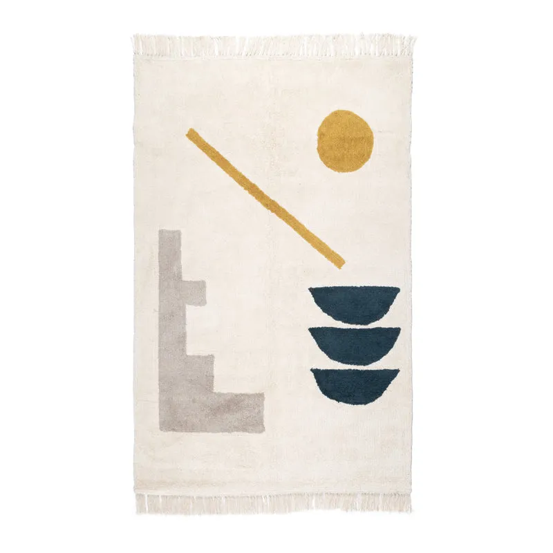 Rivor Handwoven Cotton Rug media 1