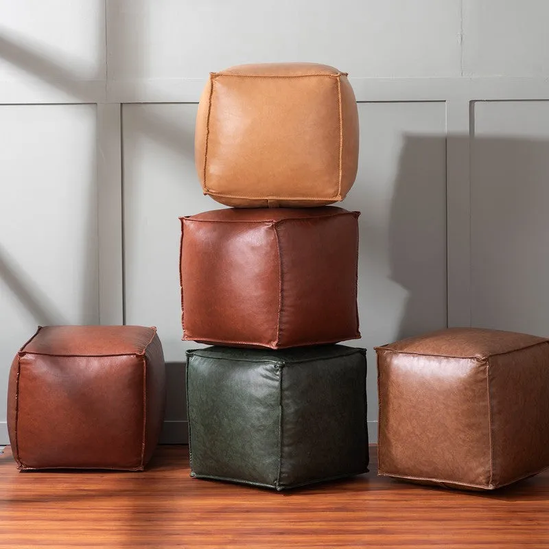 Material Focus Pouffe (Brown) - Set Of Two media 6