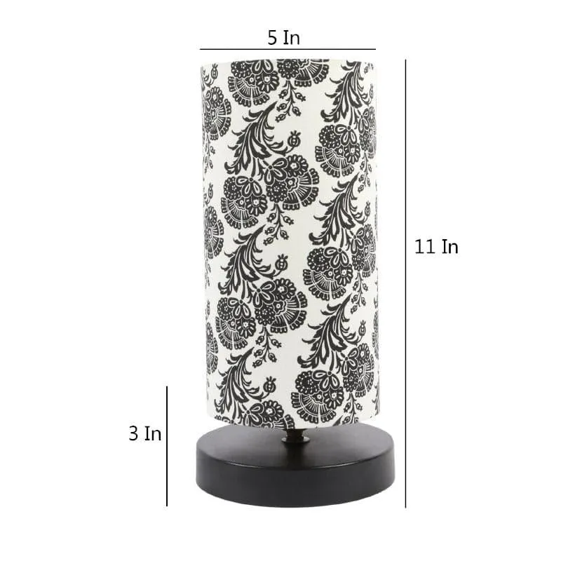 Filigree Torine Fabric Table Lamp - Black,White media 5