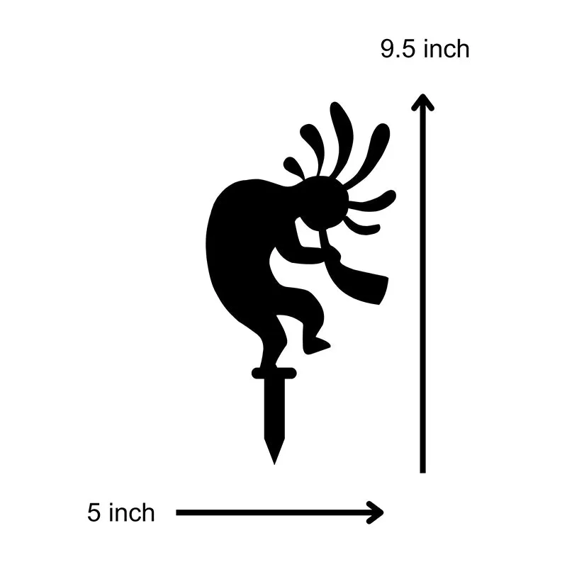 Kokopelli Garden Stake - Set Of Four media 5