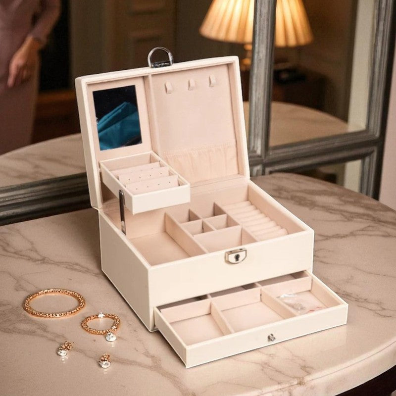 GraceLock Faux Leather Jewel Box