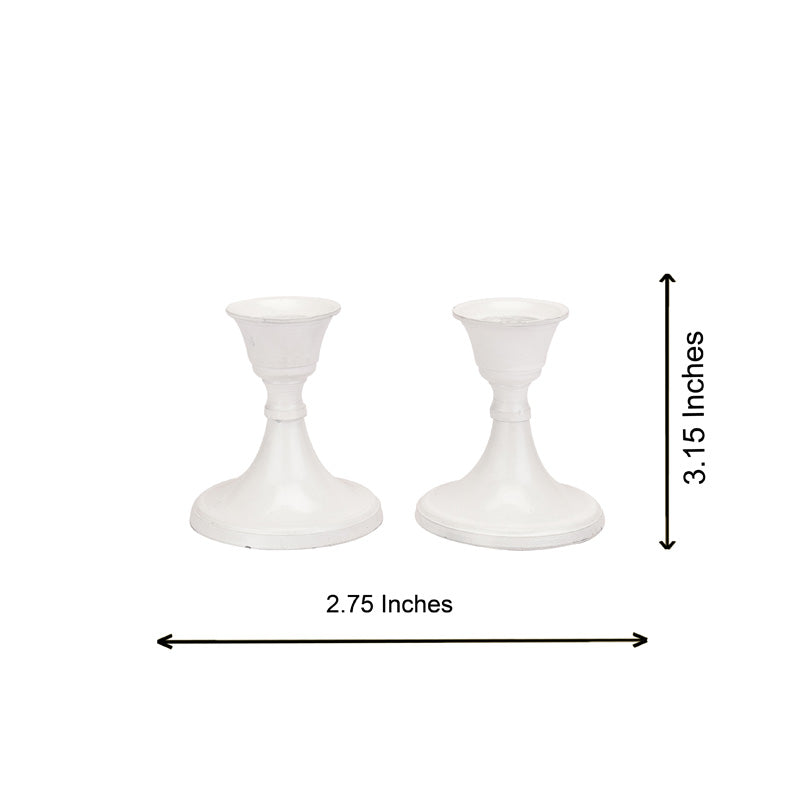 Flowy Candle Holder (Silver) - Set Of Two media 3