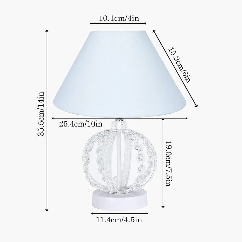 NatureNest Organic Wooden Table Lamp Design - White media 7