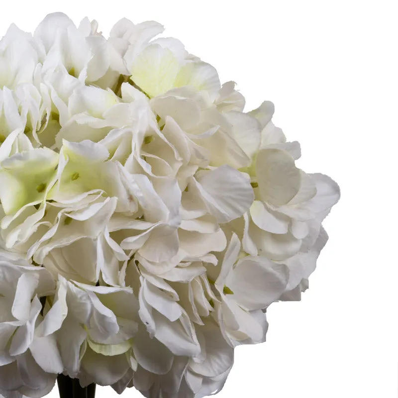 Artificial Realistic Hydrangea Flower Bouquet - White media 5
