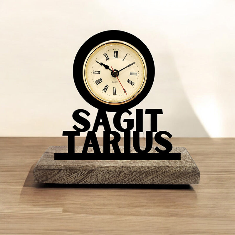 Sagittarius Zodiac Analog Table Clock