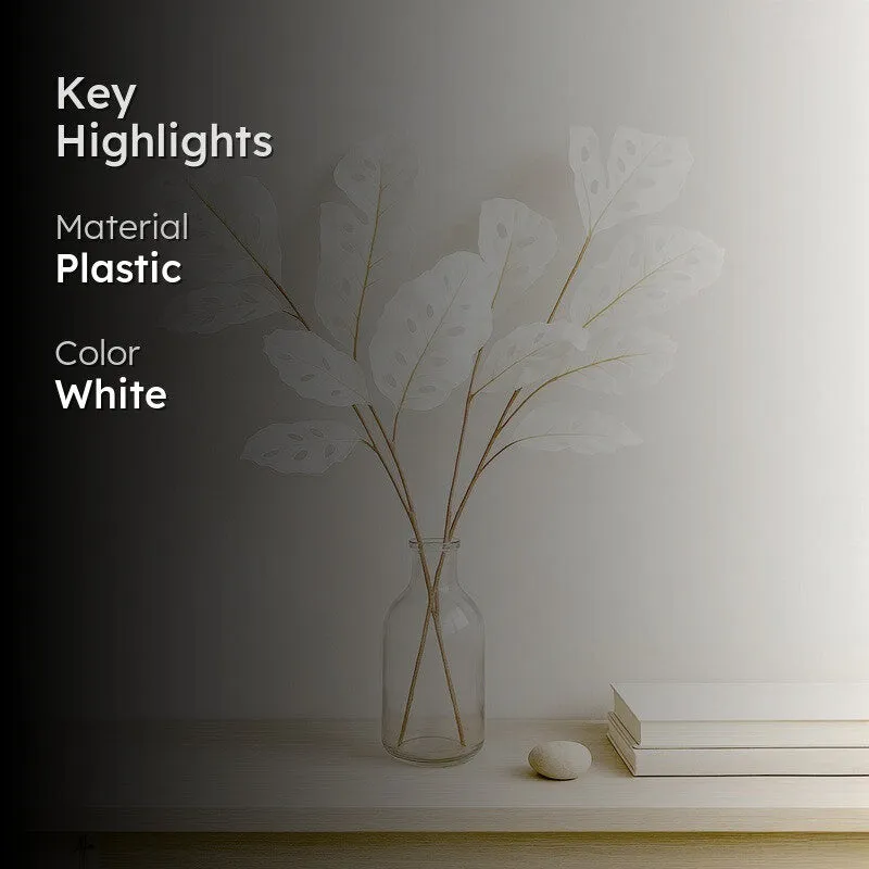 Timeless Petals (White) Premium Artificial Floral - Set Of Two media 2