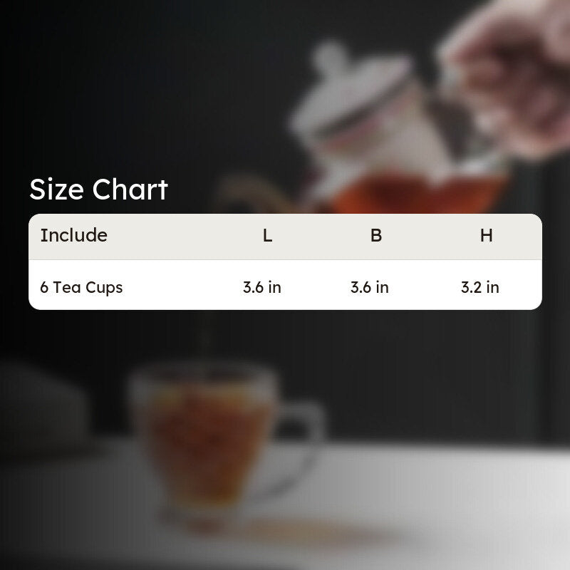 Fish Glass Tea Cup (200 mL Each) -  Set of Six media 5