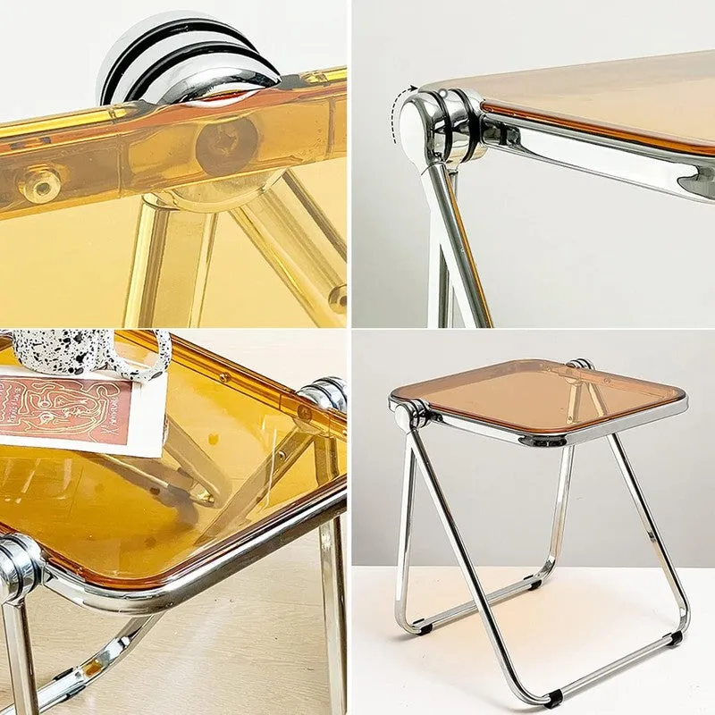 Vistara Brown Acrylic Side Table media 6