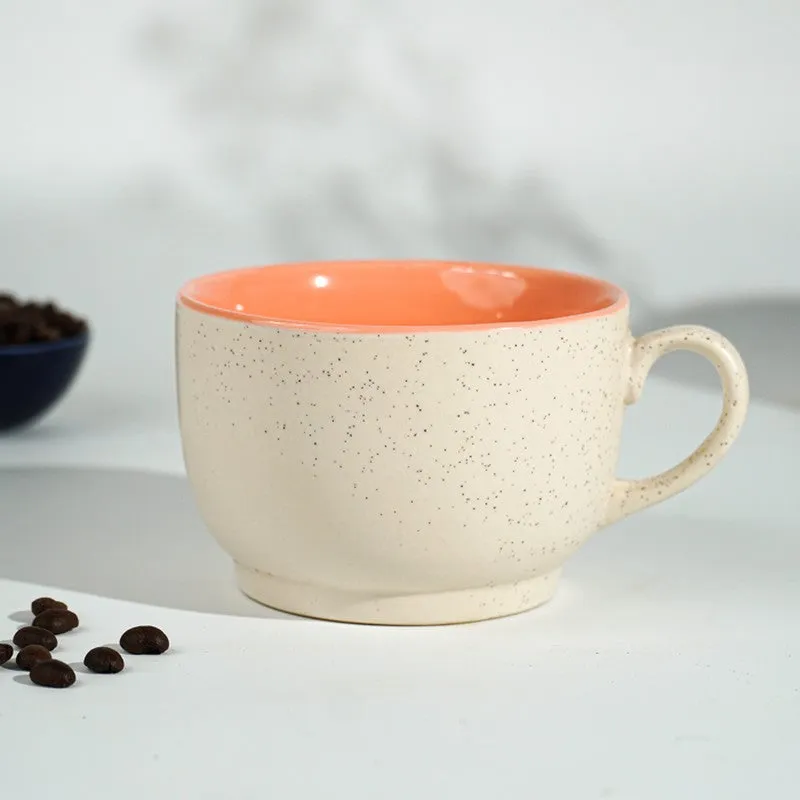 Poura Ceramic Coffee Mug (350 mL) - Orange media 4