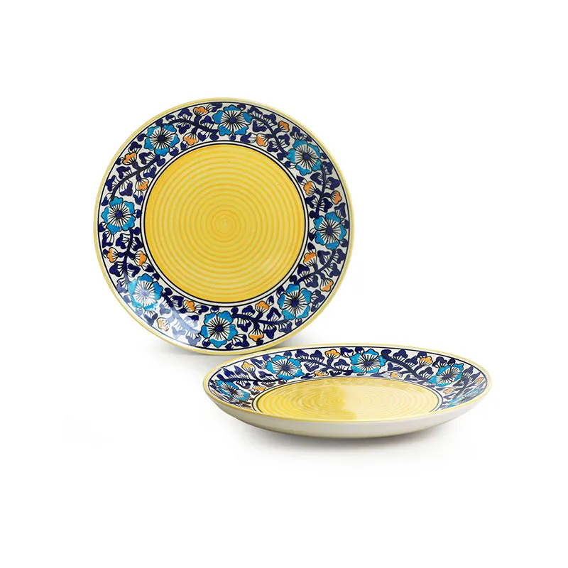 Indigo Garden Ceramic Dinner Plate - Set Of Two media 3