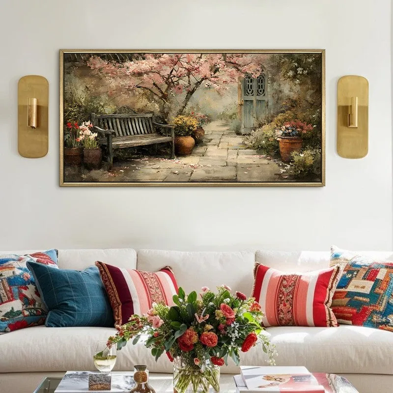 Vintage Europe Bloom Tree Loveseat Wall Art media 1