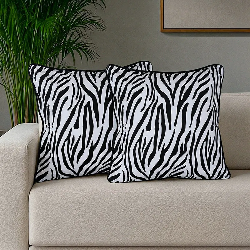 Swayam Eidos Printed Cushion Cover - Set of Two - 1