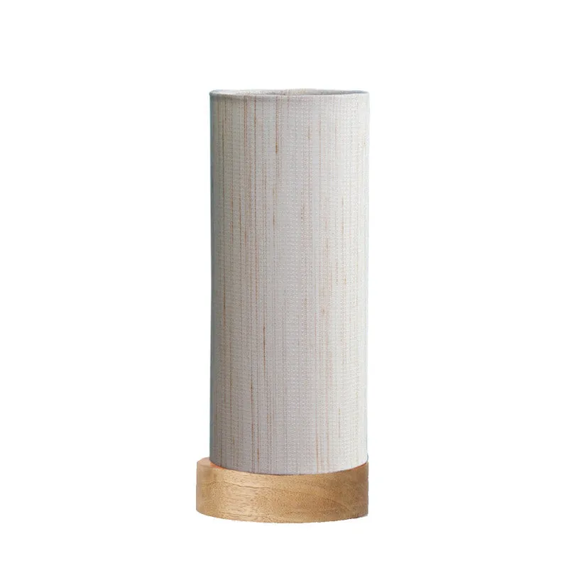 Jaala Tower Wooden Table Lamp - White,Brown media 4