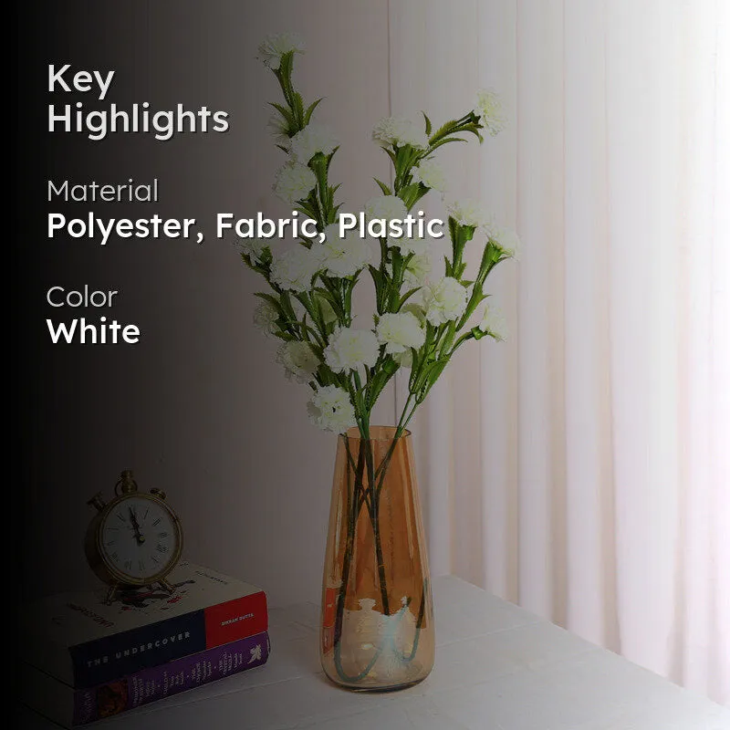 Everlin Artificial Chrysanthemum (White) - Set Of Two media 2