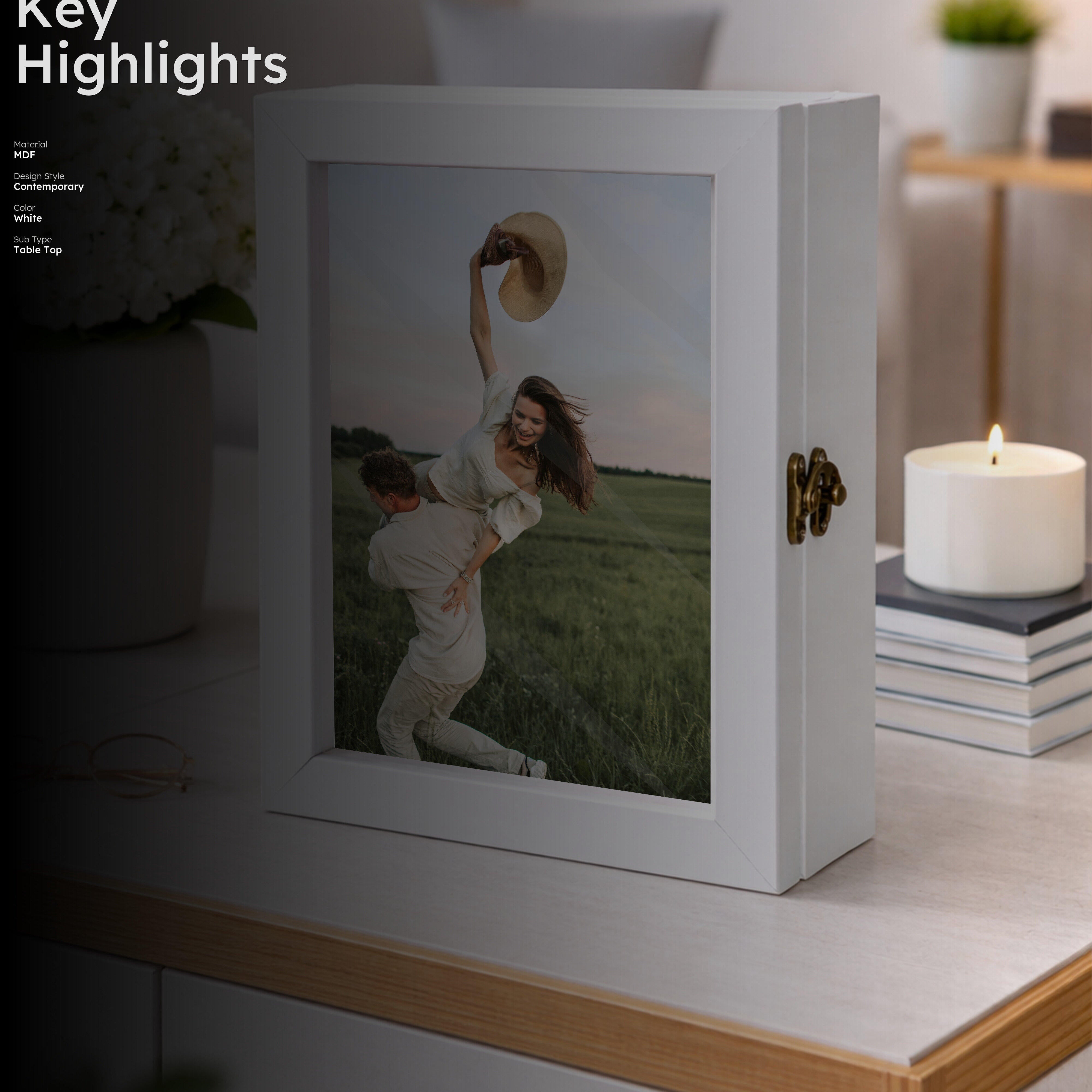 ClassicForm MDF Shadow Box - White media 2