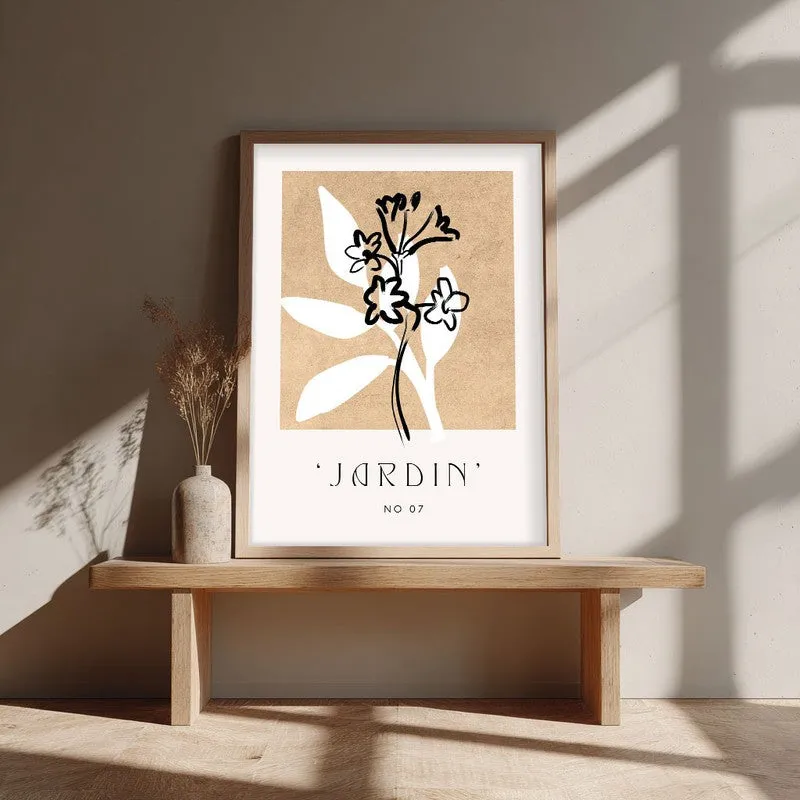 Fleuron Canvas Wall Painting With Brown Frame media 4