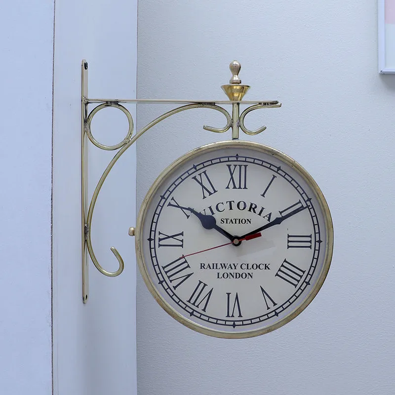 The Grand Dial Brass Wall Clock media 1