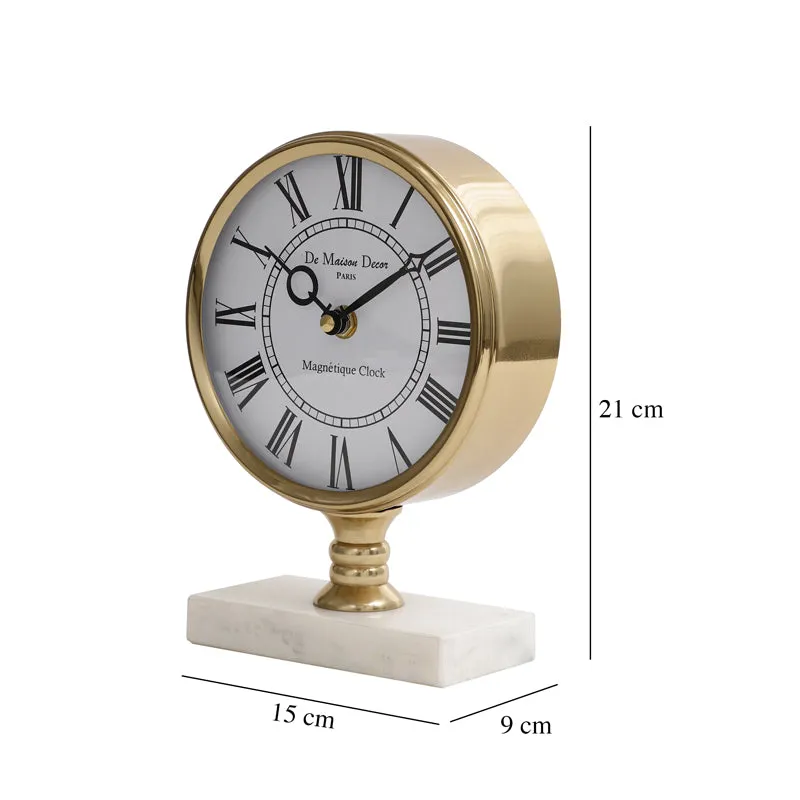 Nexo Table Clock - Gold media 5