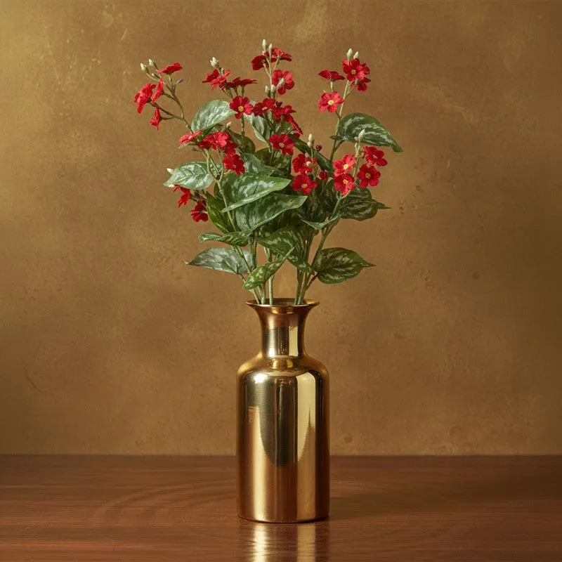 Linora Begonia Artificial Flower(Red) - Set Of Two media 4