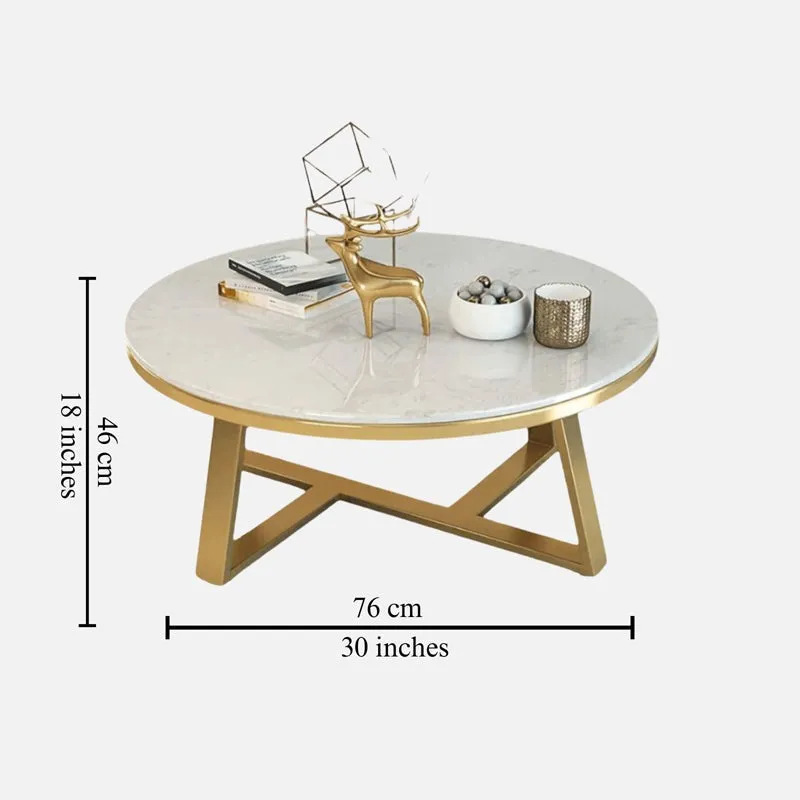 Angla Accent Table with Marble Top media 7
