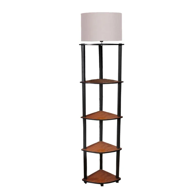 Cylindra Shimmer Floor Lamp (Grey) media 5