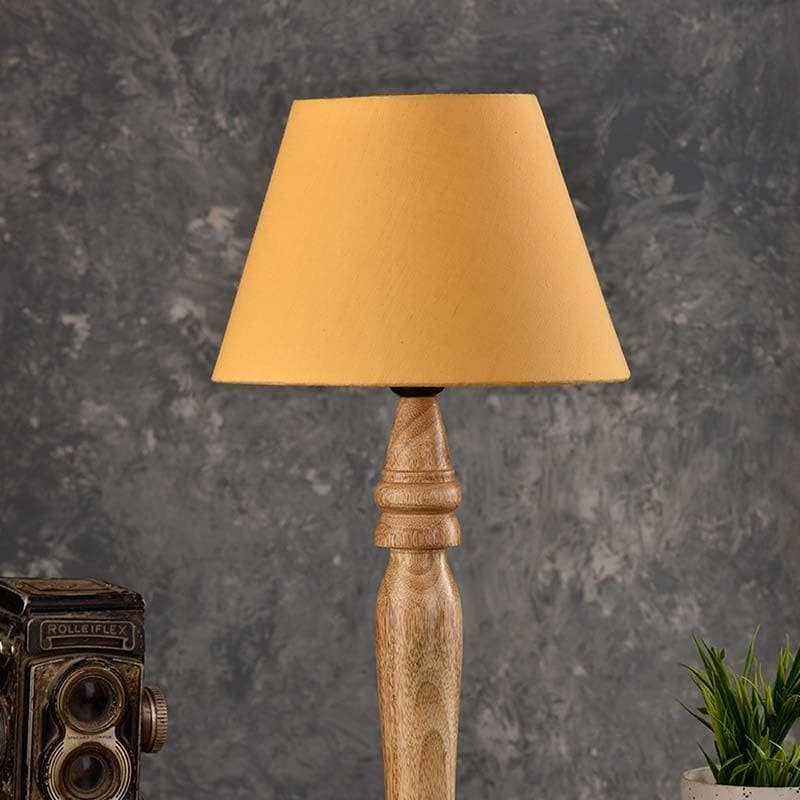 Canary Royal Fabric Table Lamp - Yellow,Brown media 4