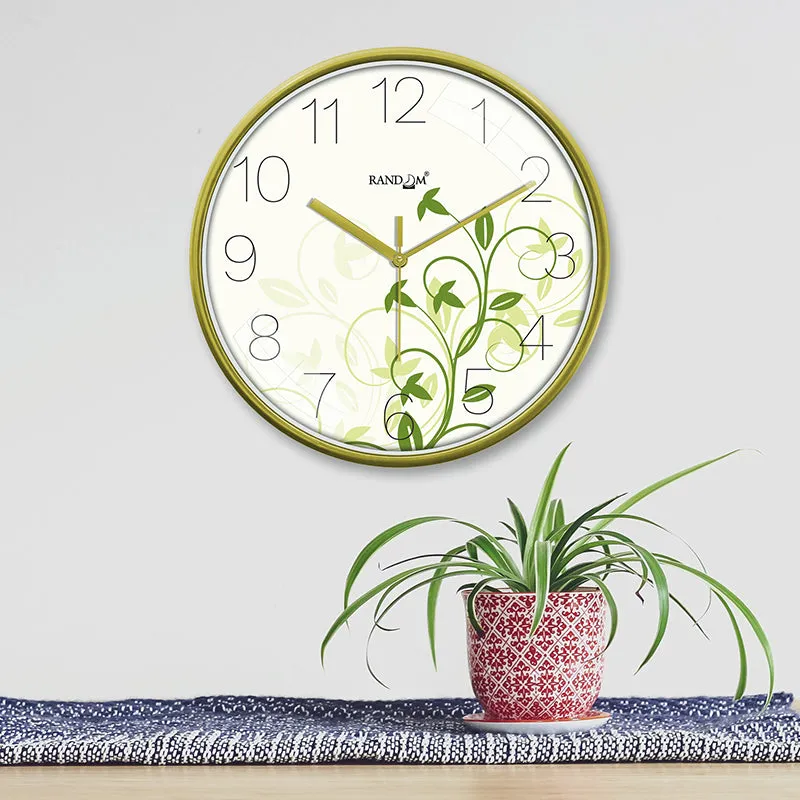Petite Vines Plastic Analog Wall Clock media 1