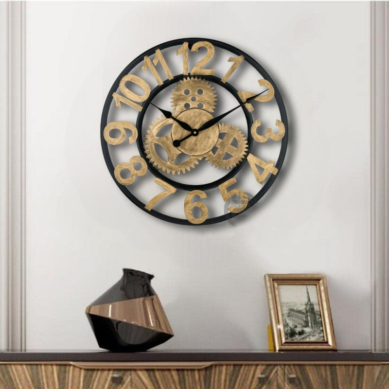 Marker Silent Wall Clock - Gold