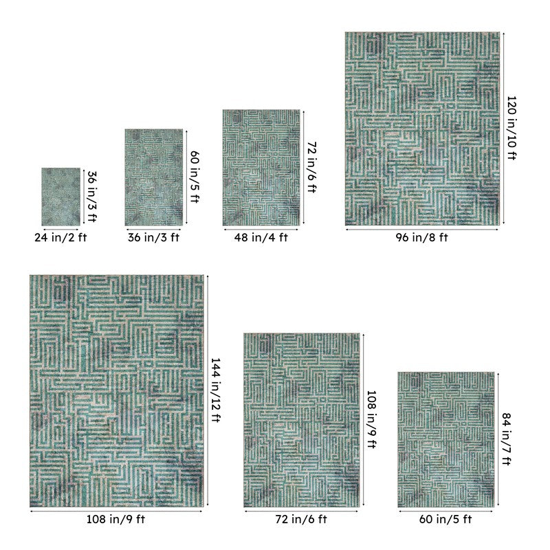 Rusalina Lino Carpet - Green media 13