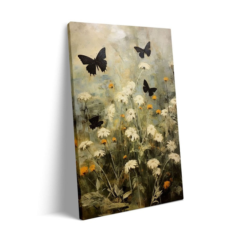 Black & White Butterfly Wall Art - Black Frame media 7